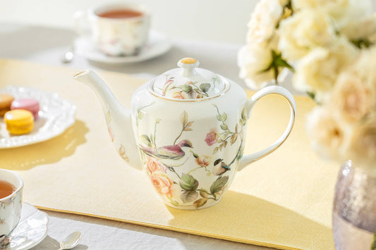 Magnolia Garden 45oz Fine Porcelain Teapot