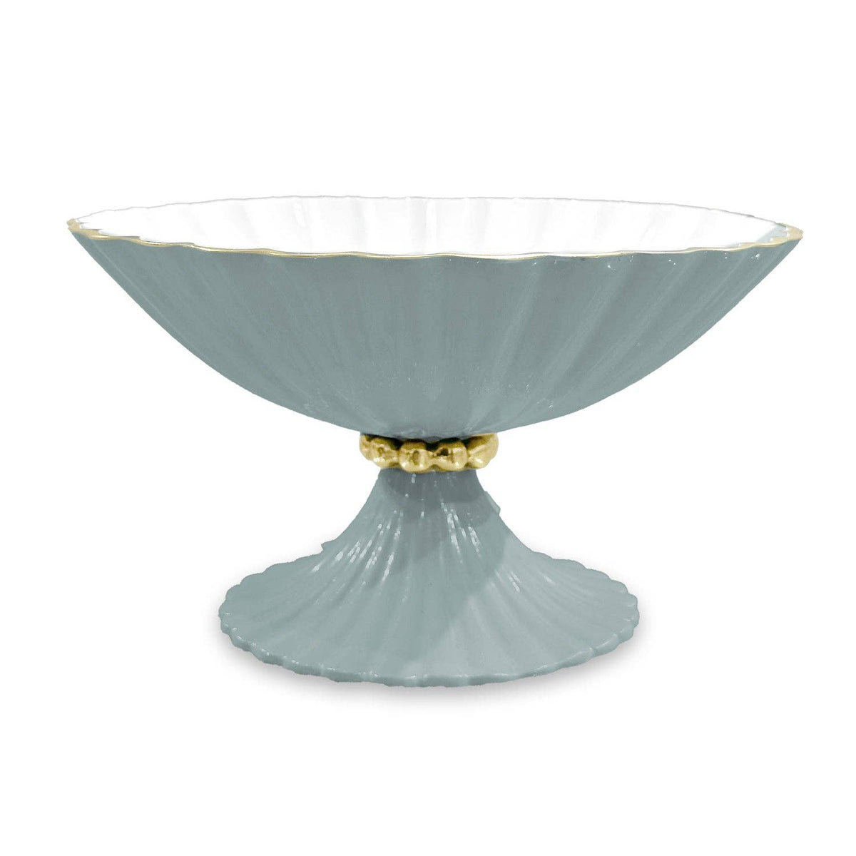 ENCANTO Vienna Small Pedestal (Slate and White)