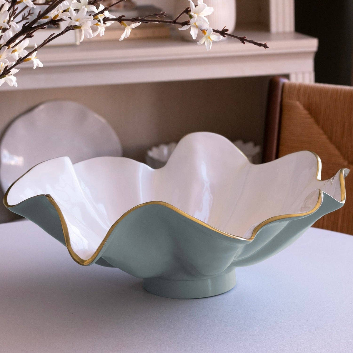 ENCANTO Aries Bowl (Slate and White)