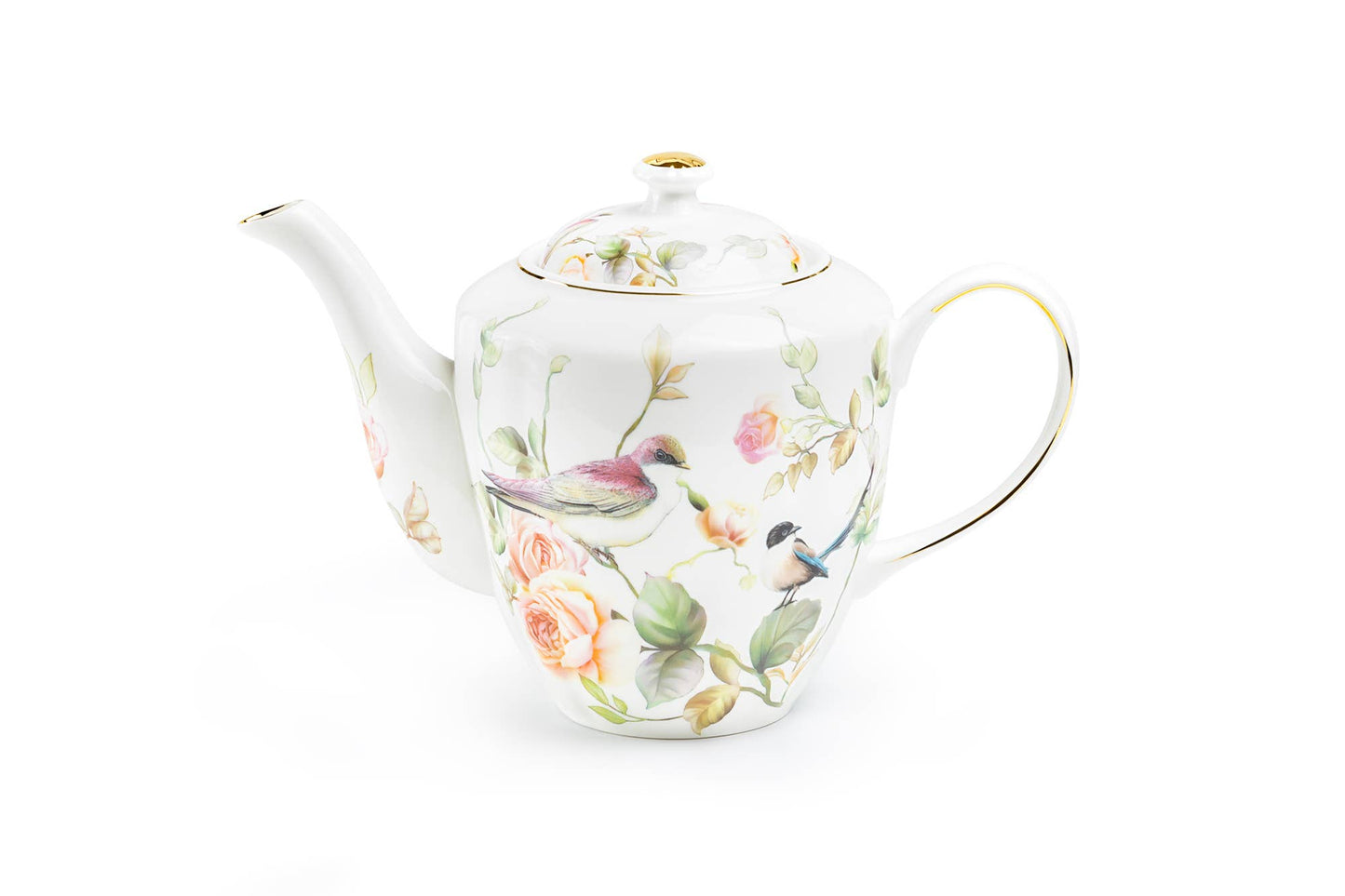 Magnolia Garden 45oz Fine Porcelain Teapot