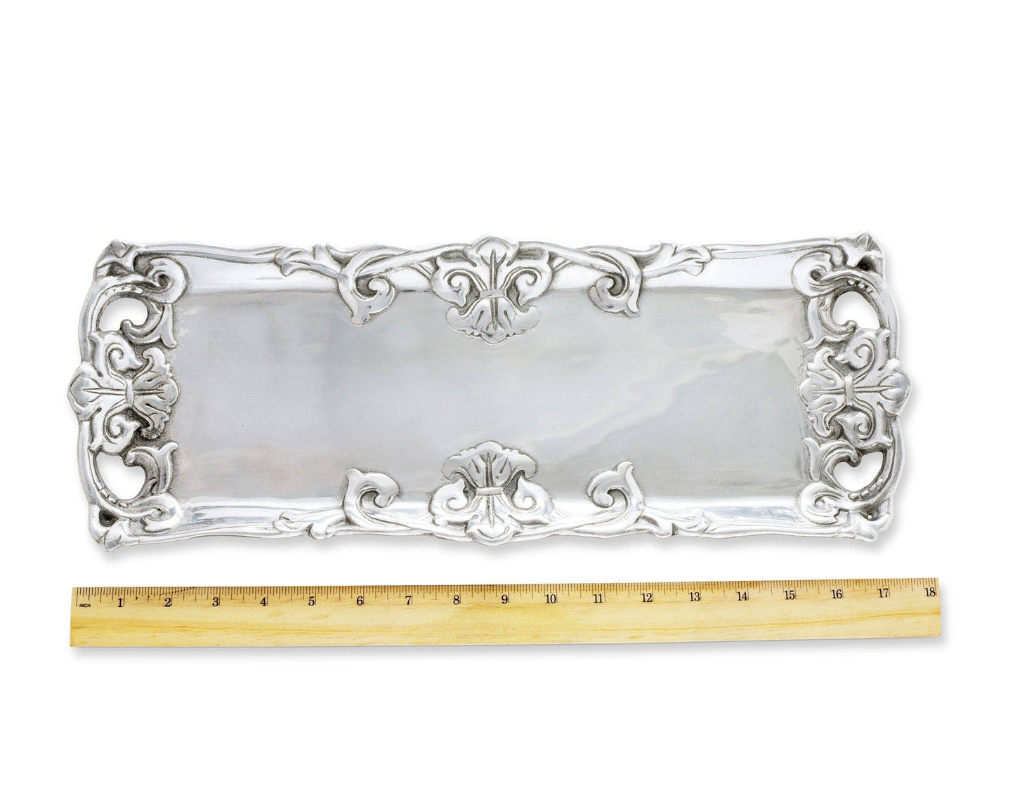 Fleur-De-Lis Oblong Tray