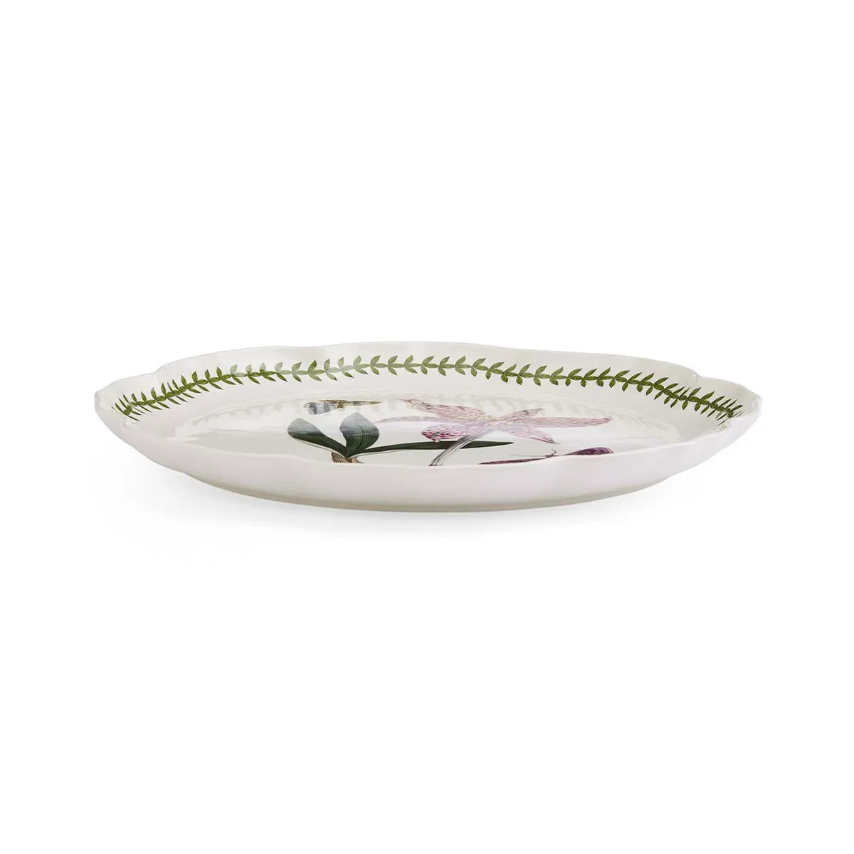 Botanic Garden Lotus Blossom Large Round Platter, Meadow Saffron